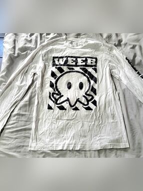 Womens White Long Sleeve Tshirt